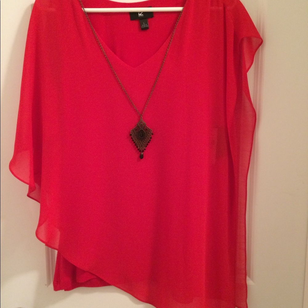 Red blouse